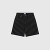 Obey Stripe Baggy Denim Short - Black Multi - Front