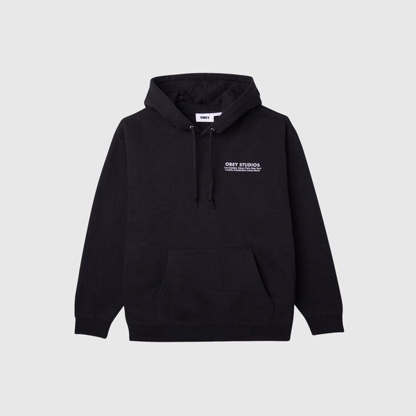 Obey Studios Hood - Black - Front