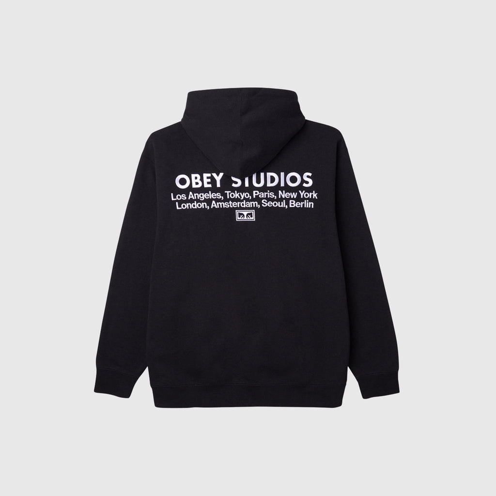 Obey Studios Hood - Black - Back
