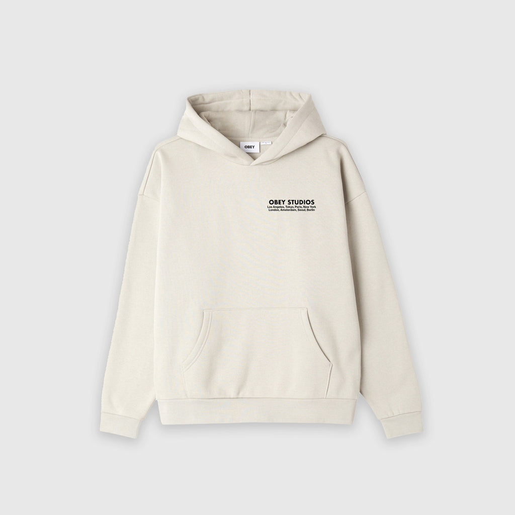 Obey Studios Hood - Unbleached - Front