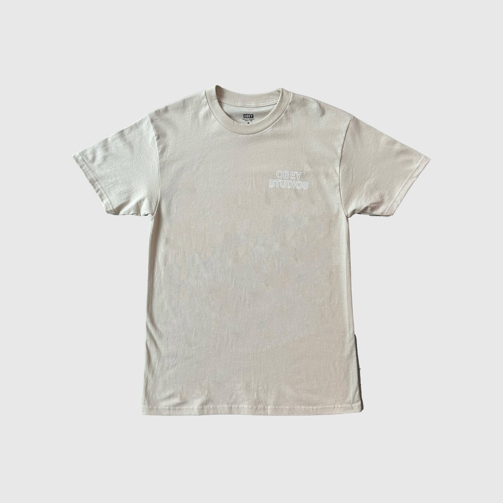 Obey Studios Statue Tee - Cream - Front