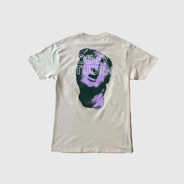 Obey Studios Statue Tee - Cream - Back
