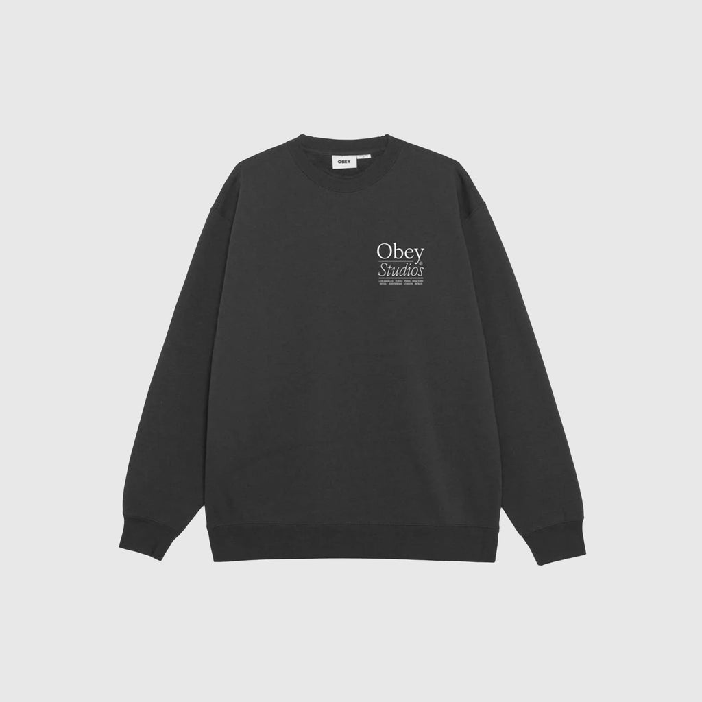 Obey Studios Sweat - Black - Front