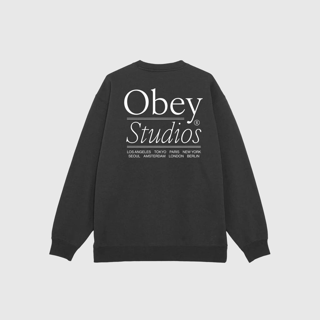 Obey Studios Sweat - Black - Back