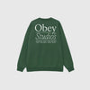 Obey Studios Sweat - Rain Forest - Back