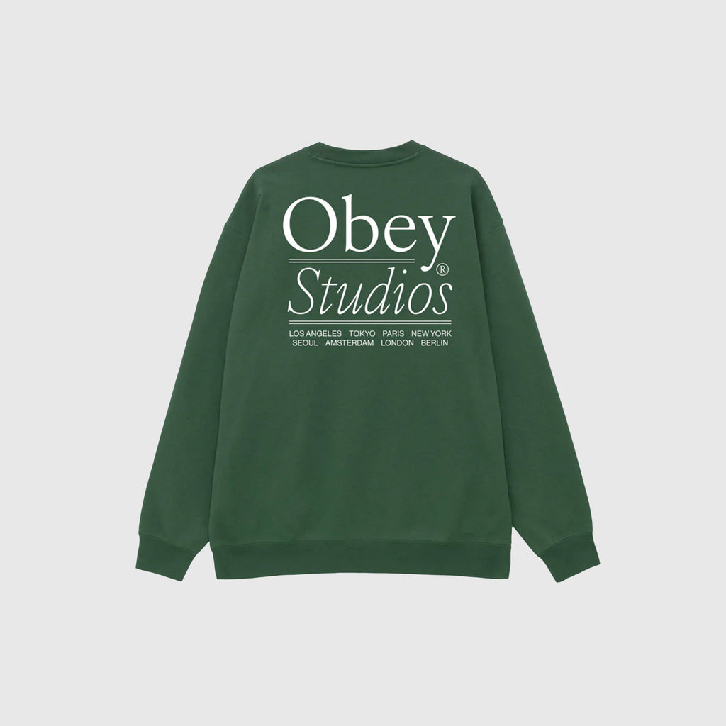 Obey Studios Sweat - Rain Forest - Back