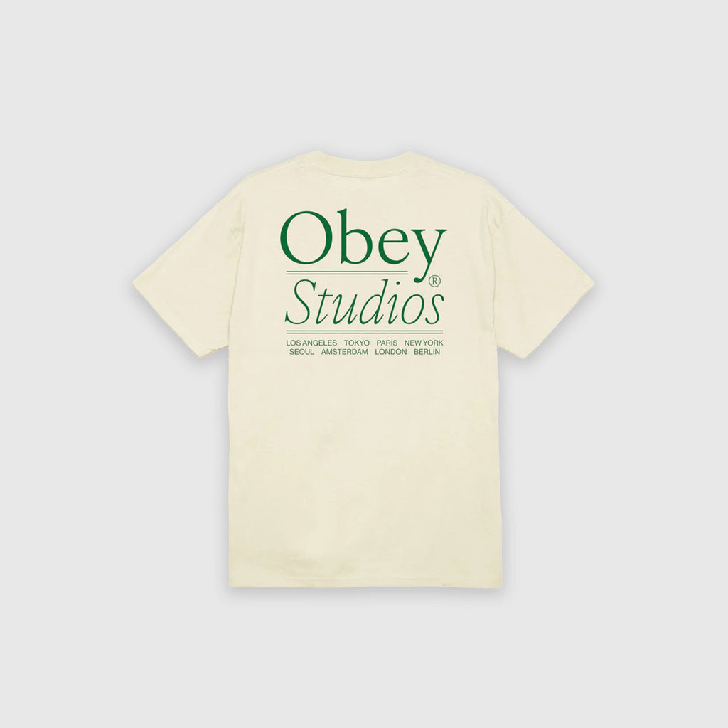 Obey Studios Tee - Cream - Back