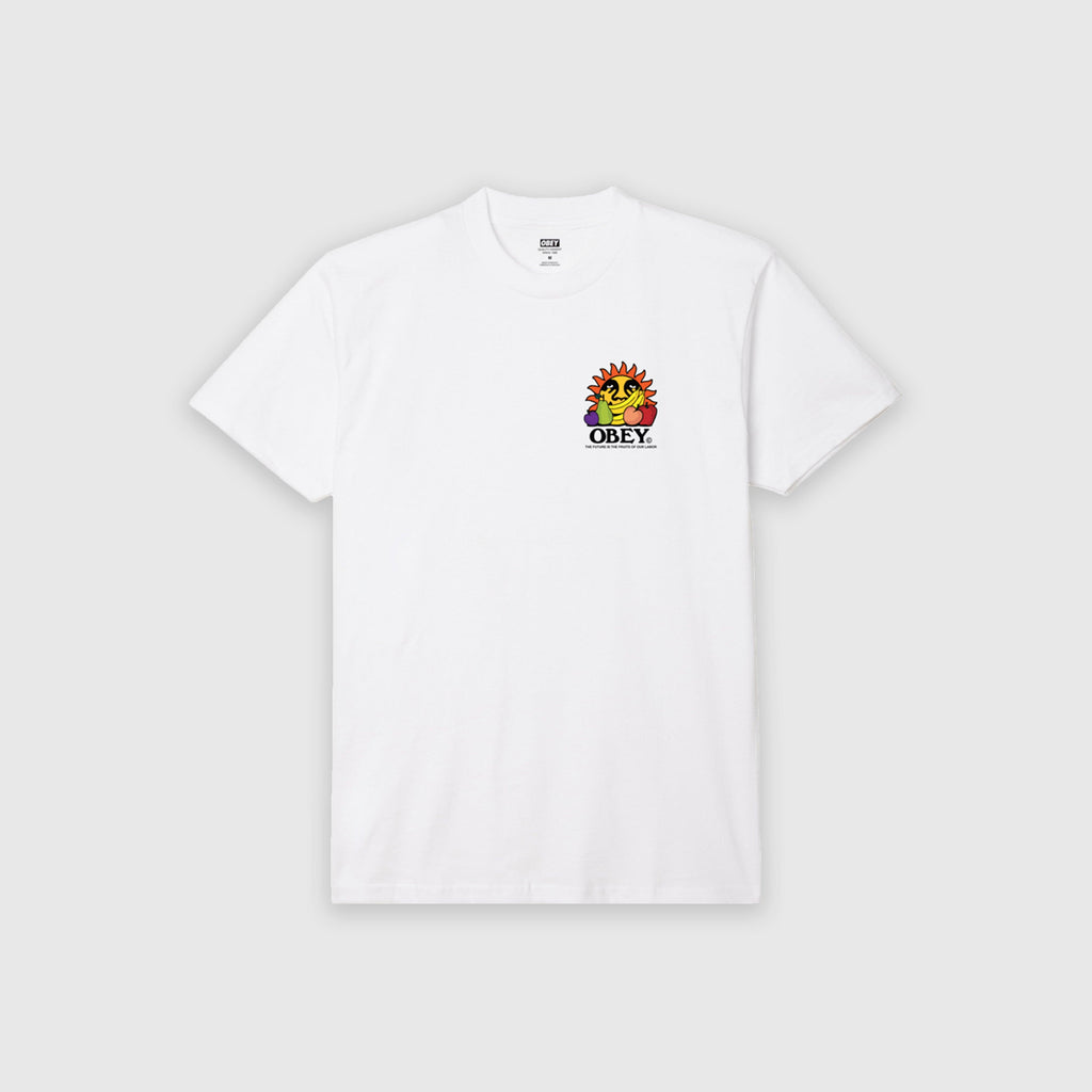 Obey The Future Is The Fruits Of Our Labor Tee - White - Front