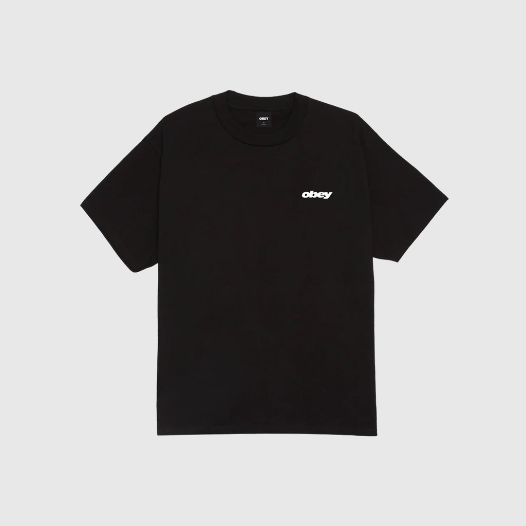 Obey VHS Tee - Black - Front
