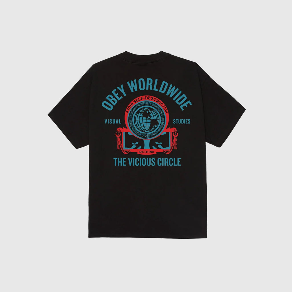 Obey Vicious Circle Tee - Black - Back
