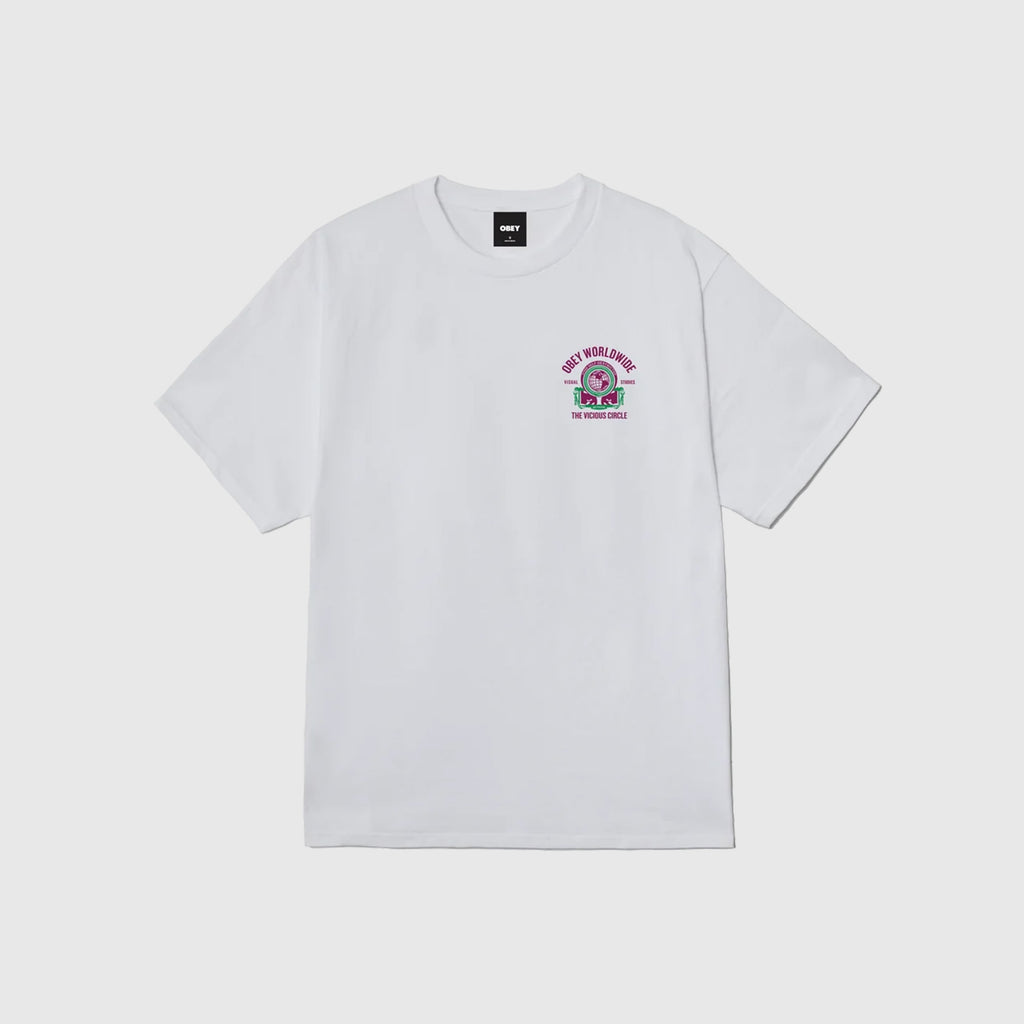 Obey Vicious Circle Tee - White - Front