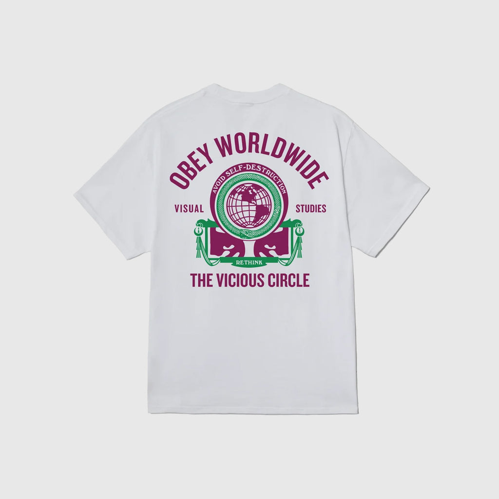 Obey Vicious Circle Tee - White - Back