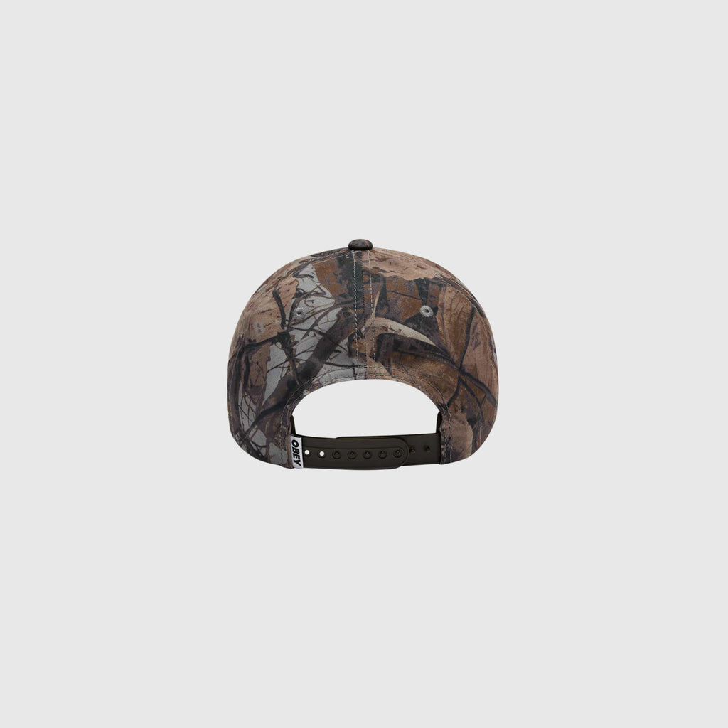 Obey World Records 5 Panel SB - Fence Camo Multi - Back