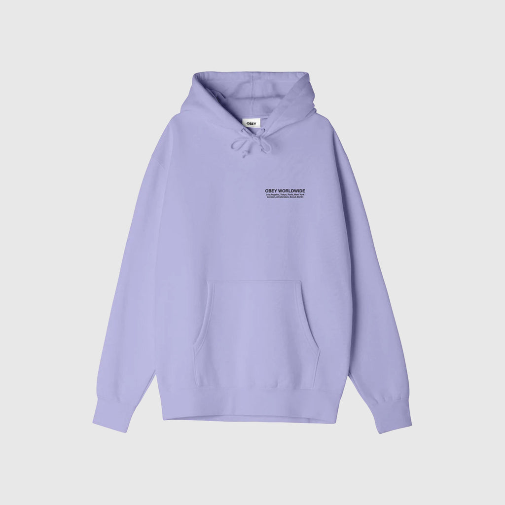 Obey Worldwide Cities Hood - Lavender - Front