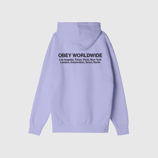 Obey Worldwide Cities Hood - Lavender - Back