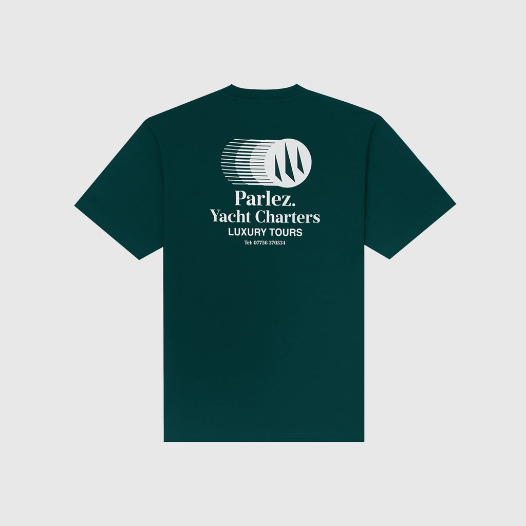 Parlez Charter Tee - Deep Green - Back