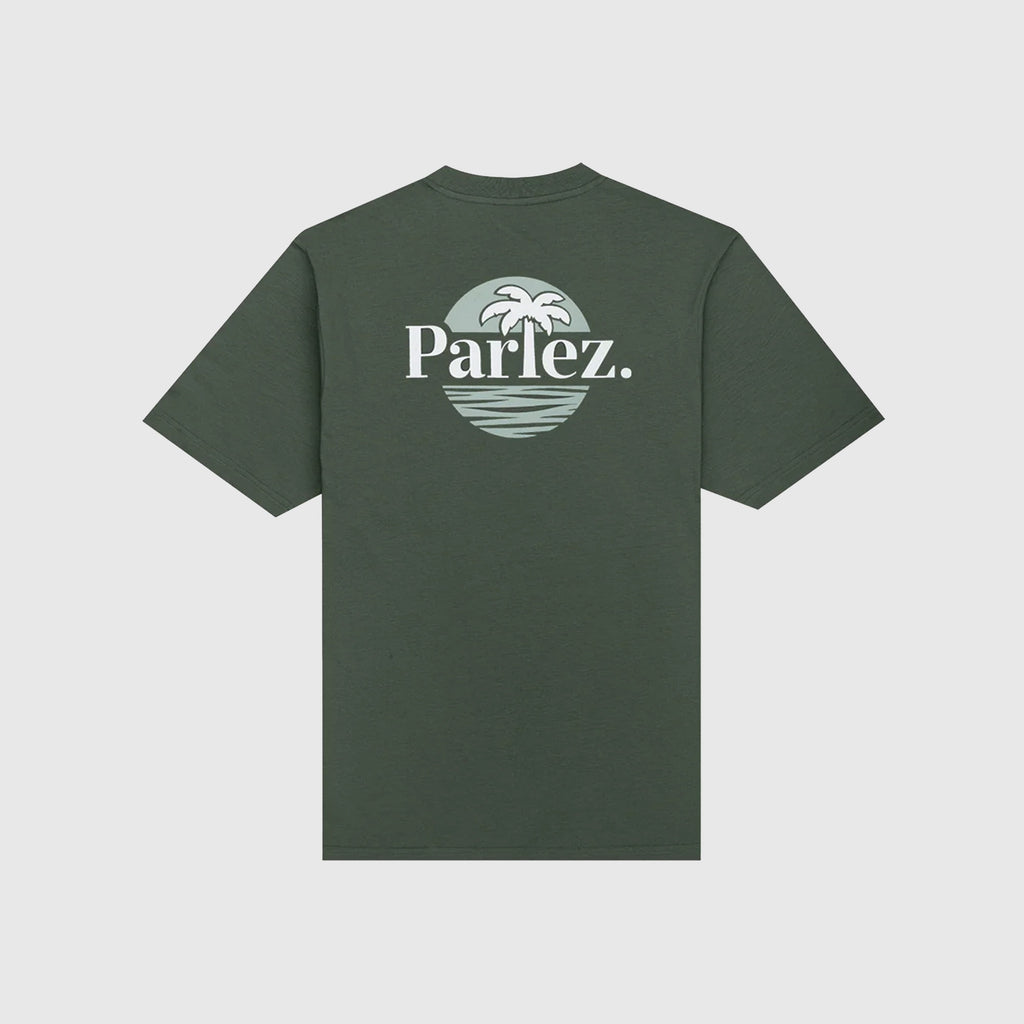 Parlez Boca Tee - Kelp Green - Back