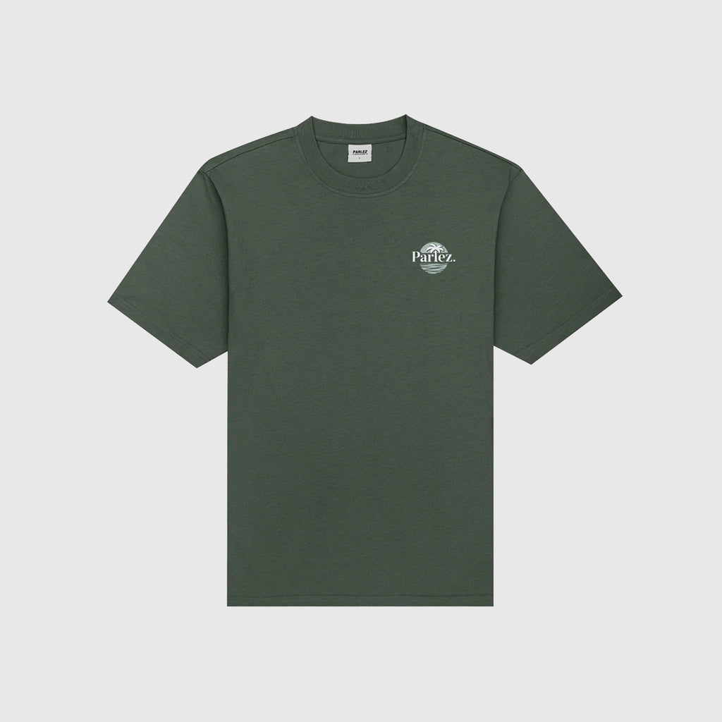 Parlez Boca Tee - Kelp Green - Front