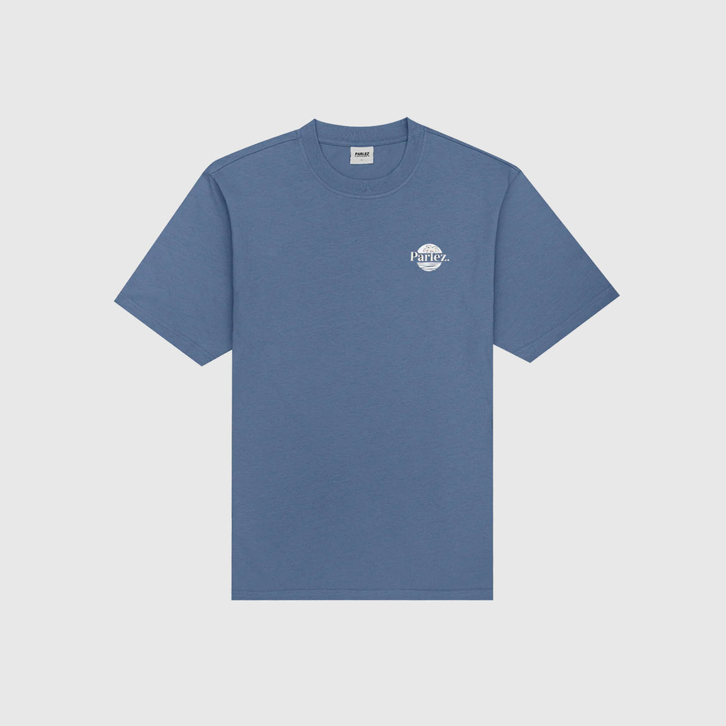 Parlez Boca Tee - China Blue - Front