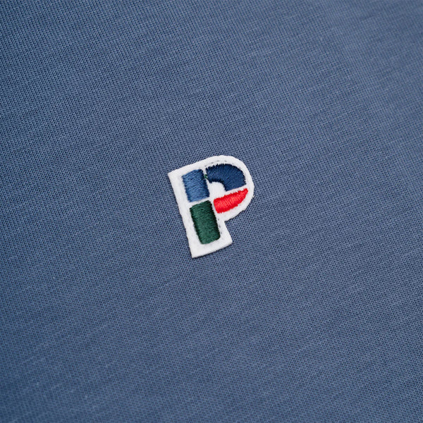 Parlez Baxter Tee - China Blue - Front Close Up