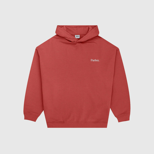 Parlez Amos OS Hoodie - Dusty Coral - Front