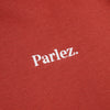 Parlez Amos OS Hoodie - Dusty Coral - Front Close Up
