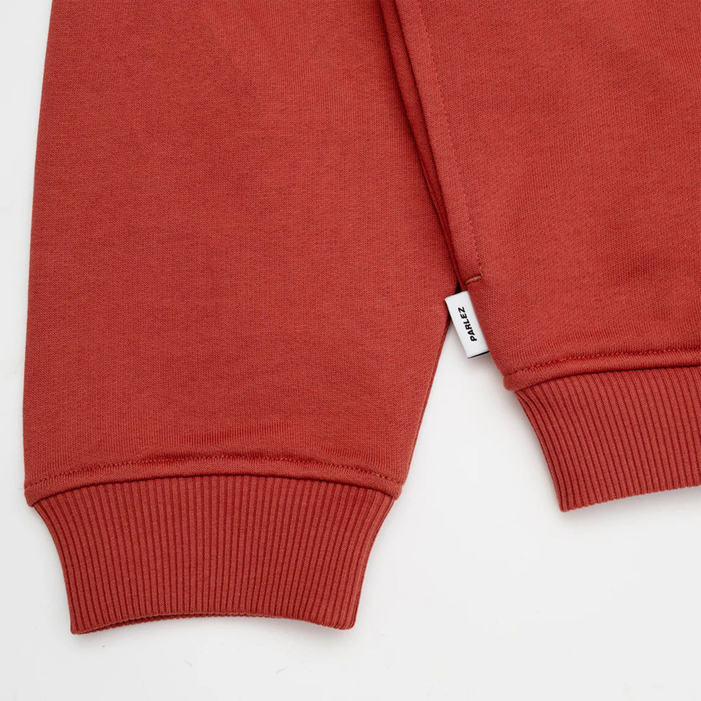 Parlez Amos OS Hoodie - Dusty Coral - Front Close Up