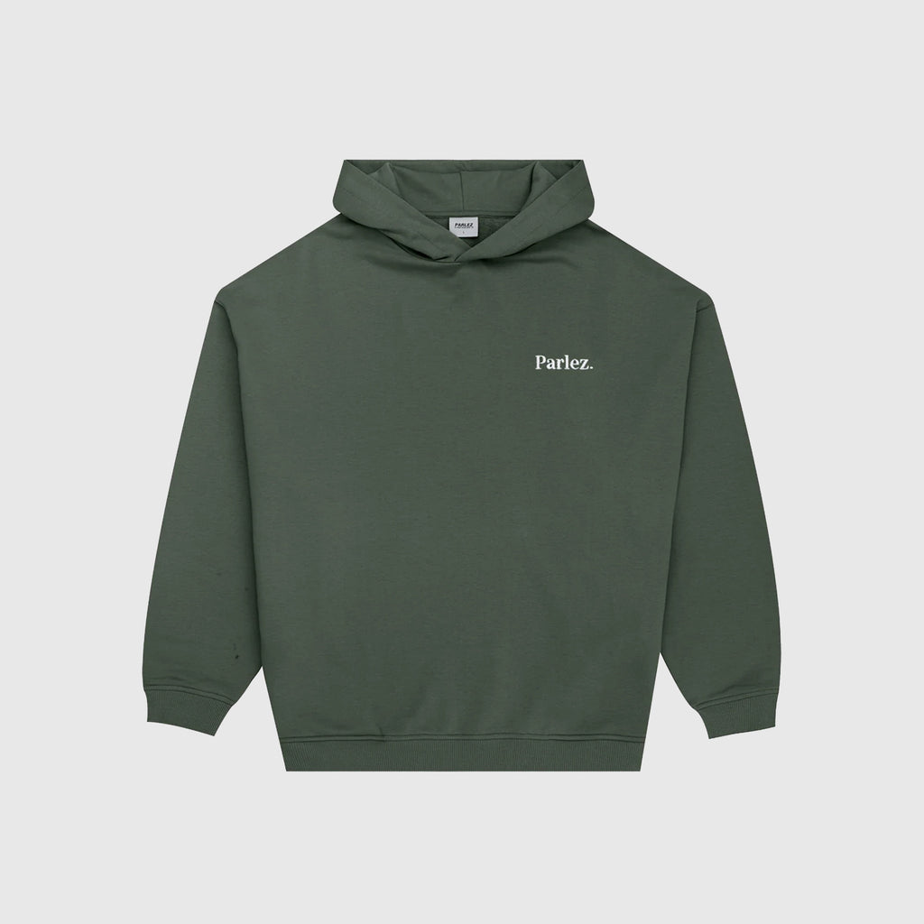 Parlez Amos OS Hoodie - Kelp Green - Front