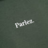 Parlez Amos OS Hoodie - Kelp Green - Front Close Up
