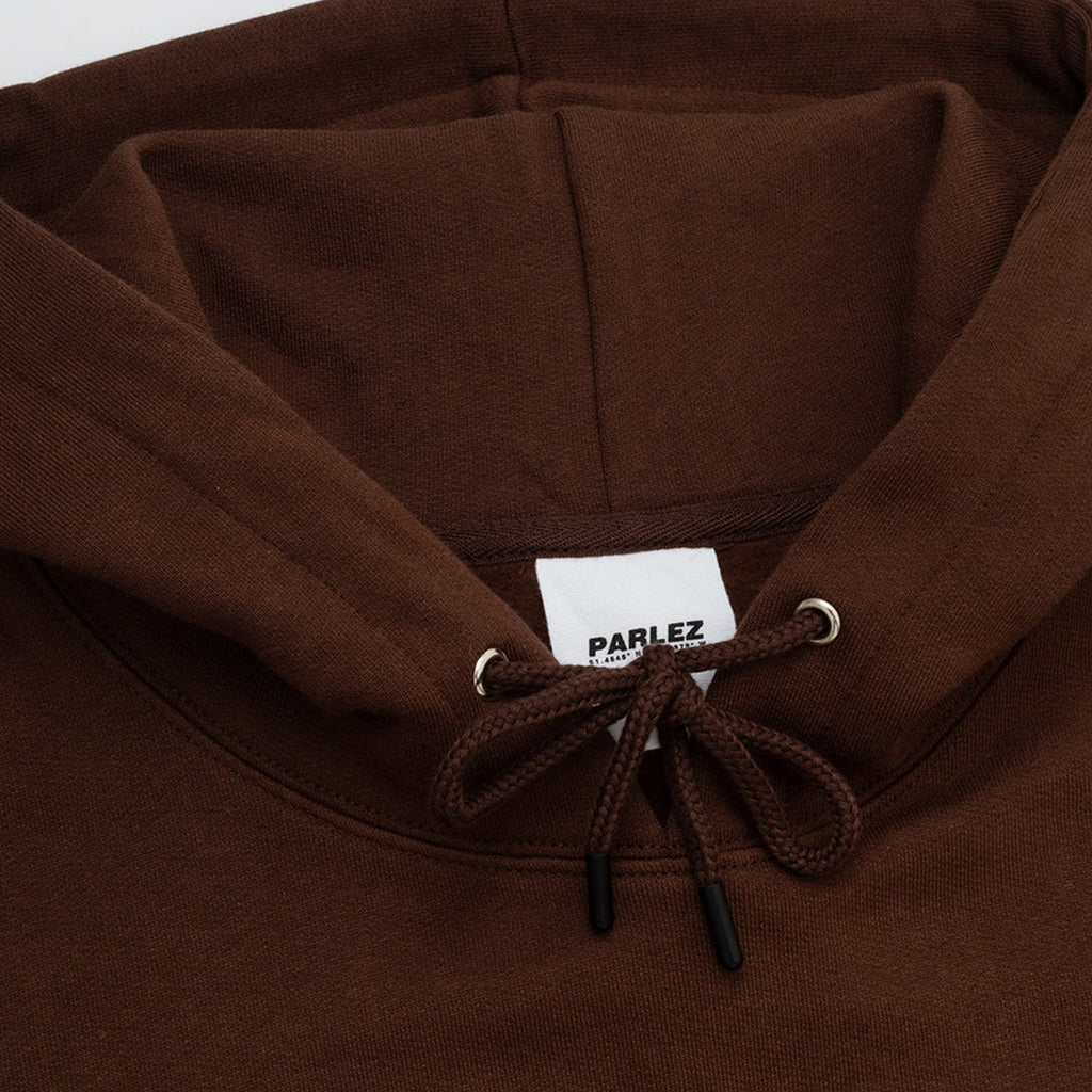 Parlez Avery Hoodie - Mocha Brown - Front Close Up