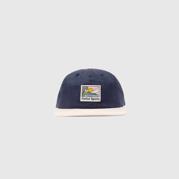 Parlez Parkfield 6 Panel Cap - Oceanic - Front