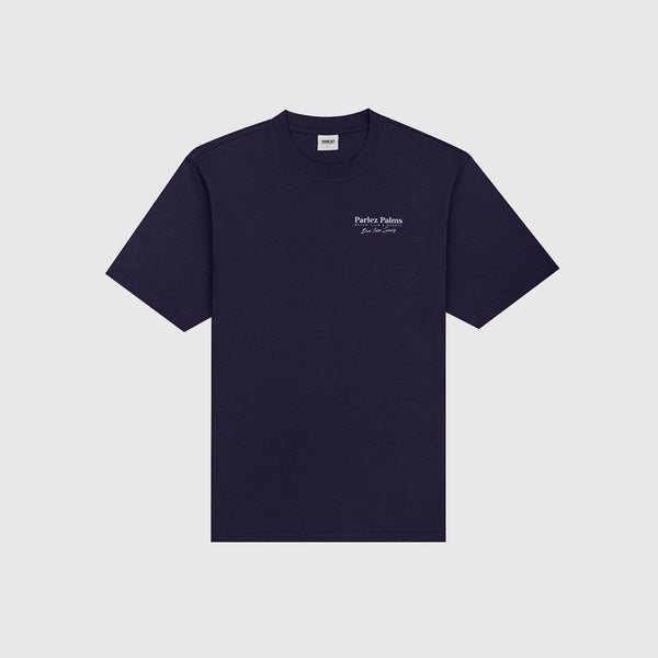 Parlez Retreat T Shirt - Midnight - Front
