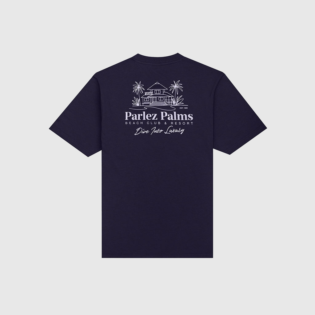 Parlez Retreat T Shirt - Midnight - Back