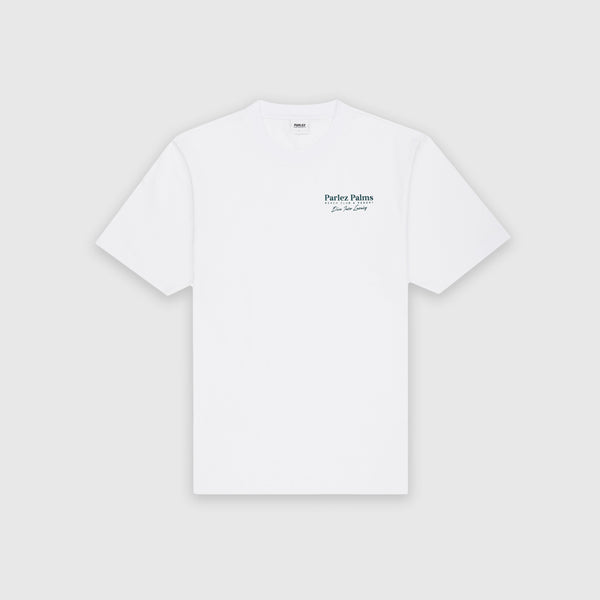 Parlez Retreat T Shirt - White - Front