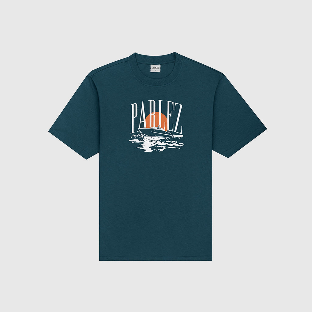 Parlez Vehi T Shirt - Petrol - Front