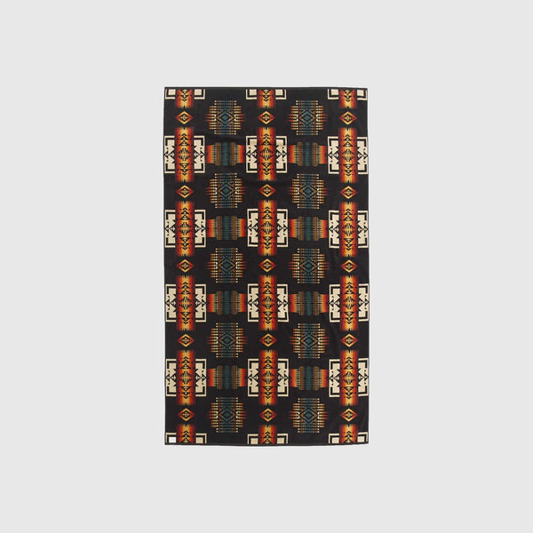 Pendleton Oversized Jacquard Spa Towel - Black