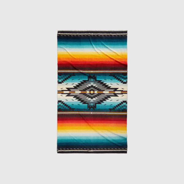 Pendleton Oversized Jacquard Spa Towel - Saltillo Sunset