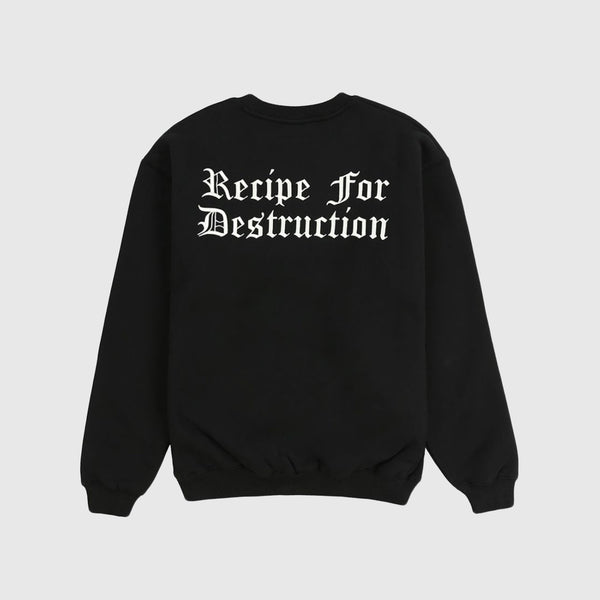 Pleasures Recipe Crewneck - Black - Back