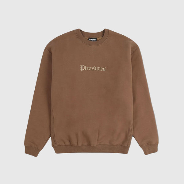 Pleasures Recipe Crewneck - Brown - Front