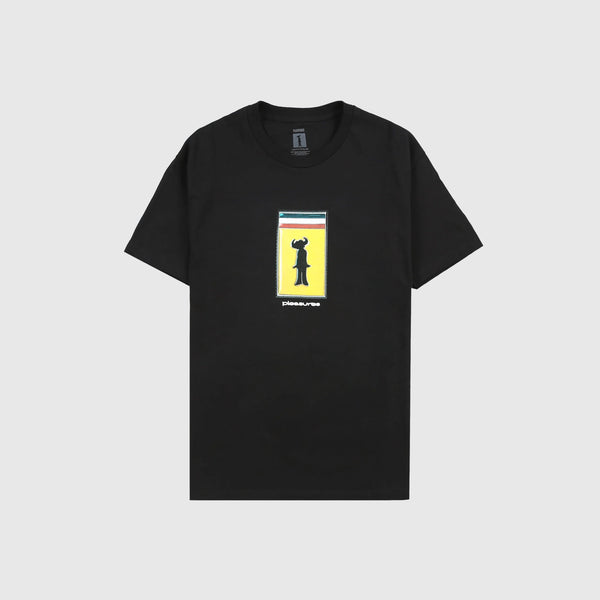Pleasures Travelling T Shirt - Black - Front