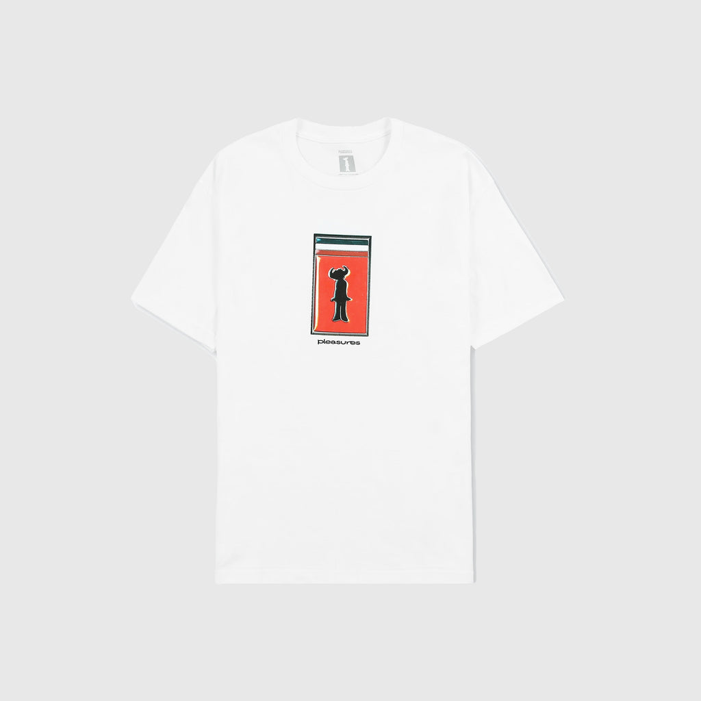 Pleasures Travelling T Shirt - White - Front