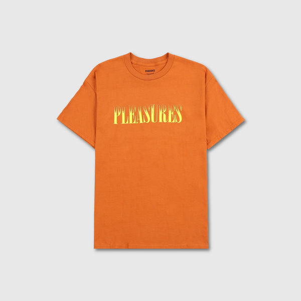 Pleasures Crumble T - Orange - Front