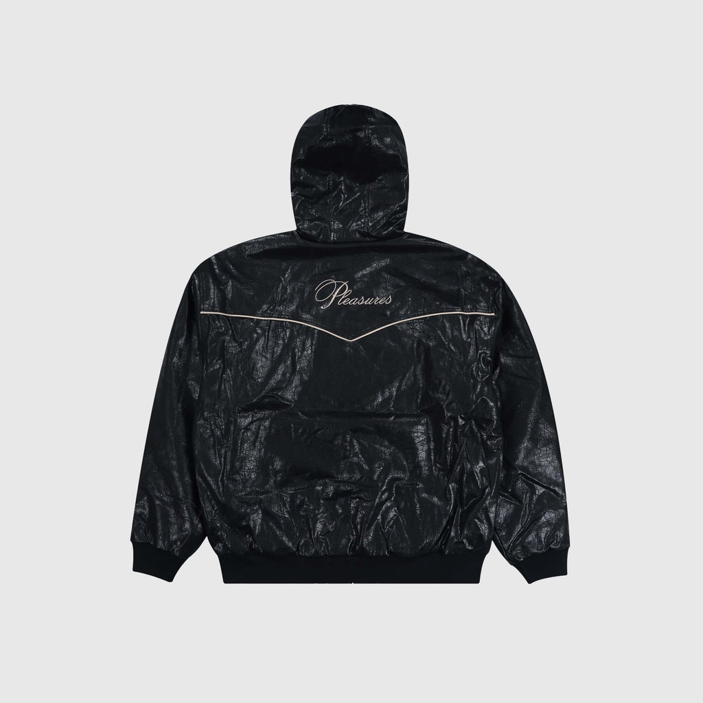 Pleasures Revenge Hooded Work Jacket - Black - Back