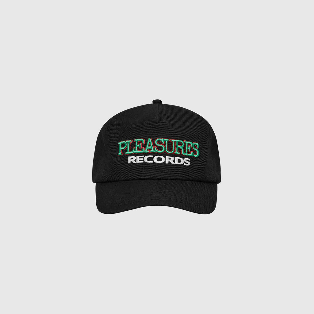 Pleasures Records Snapback - Black - Front