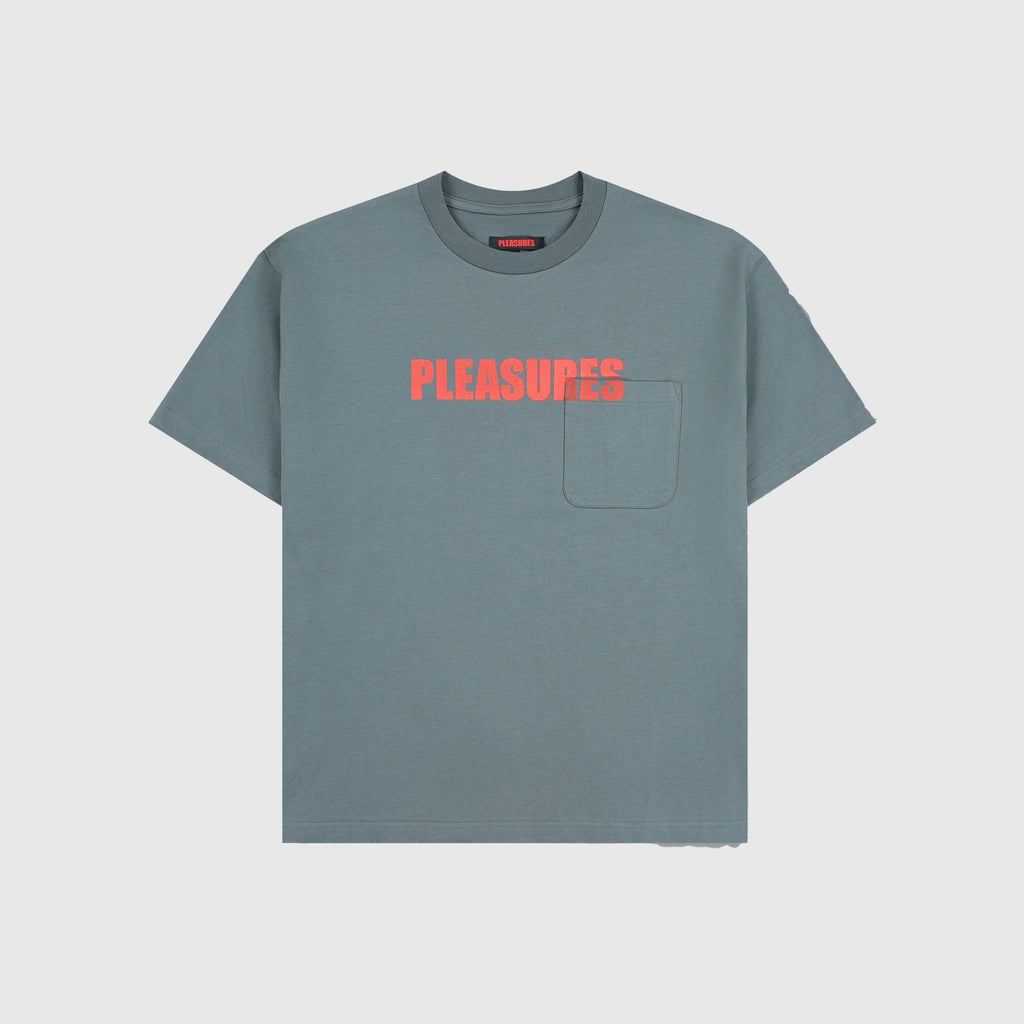 Pleasures Impact Pocket Heavyweight Shirt - Olive - Front