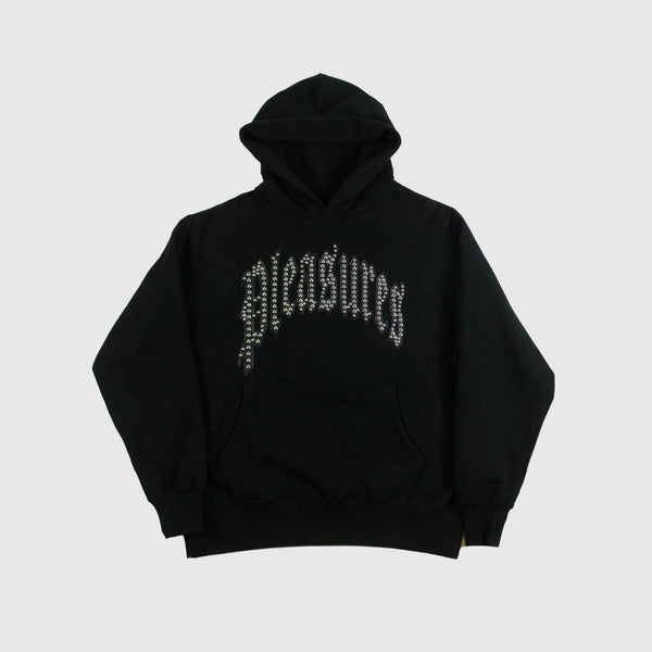 Pleasures Twitch Studded Hoodie - Black - Front