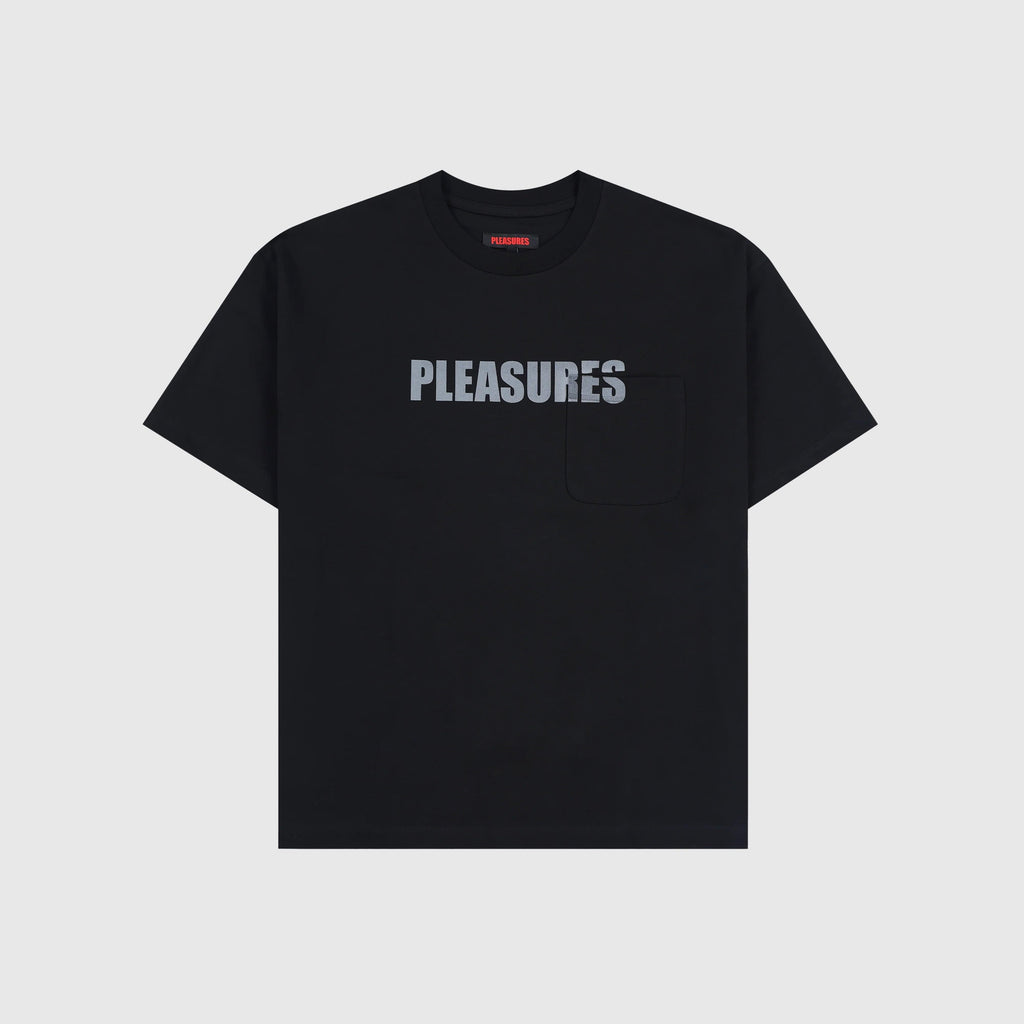 Pleasures Impact Pocket Heavyweight Shirt - Black - Front