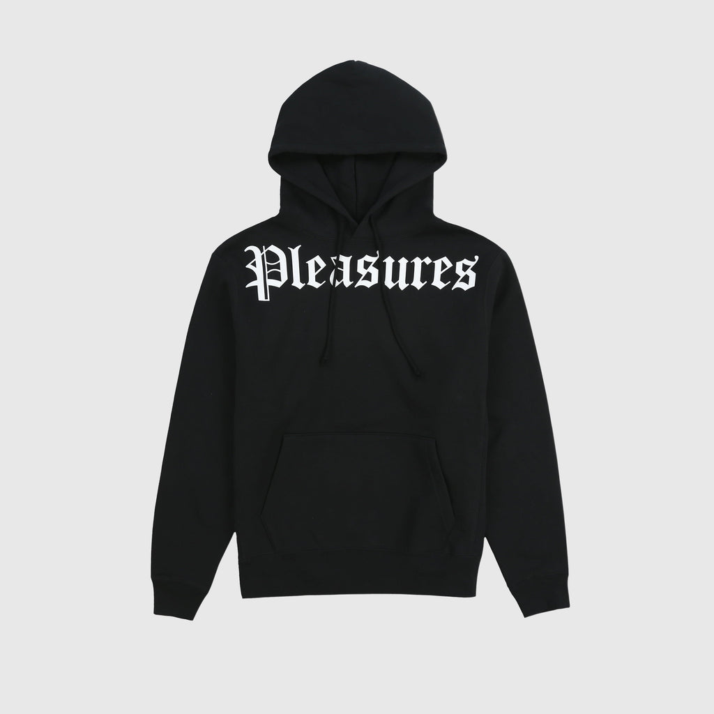 Pleasures Pub Hoodie - Black - Front