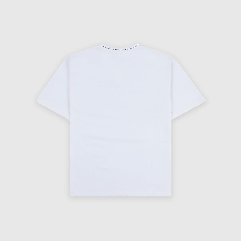 Pleasures Cut Here Heavyweight Shirt - White - Back