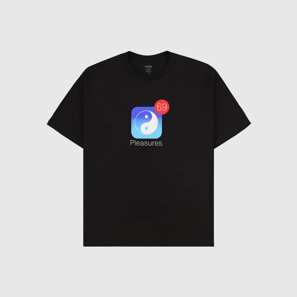 Pleasures Notify Tee - Black - Front